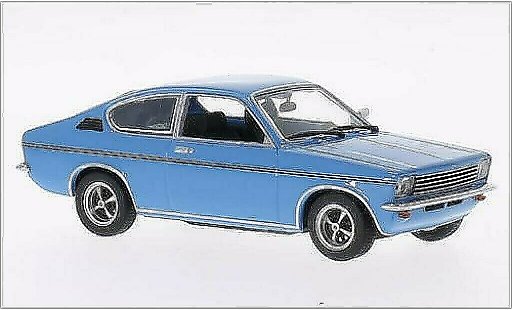 Opel Kadett C Coupe 1/43 Minichamps blau 1973 modellautos