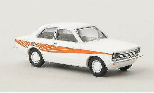 Opel Kadett C Swinger 1/87 Busch weiss/orange 1977 modellautos