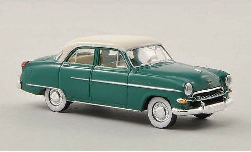 Opel Kapitan 1954 1/87 Brekina gr&Atilde;&frac14;n/beige modellautos