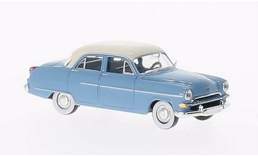 Opel Kapitan Base 1/87 Brekina blau/weiss modellautos