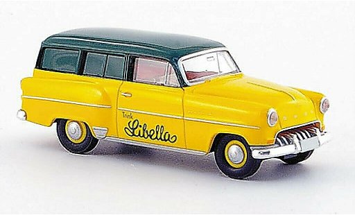 Opel Olympia Base 1/87 Brekina Caravan Libella gelb/gr&Atilde;&frac14;n modellautos