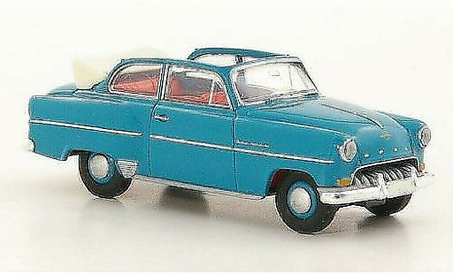 Opel Olympia Rekord 1/87 Brekina Cabrio-Limousine t&Atilde;&frac14;rkis modellautos