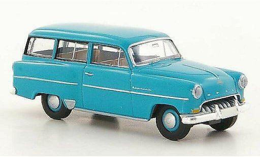 Opel Olympia Rekord 1/87 Brekina Caravan t&Atilde;&frac14;rkis modellautos