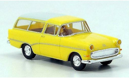 Opel Rekord P1 1/87 Brekina P 1 Caravan gelb/weiss 1957 modellautos