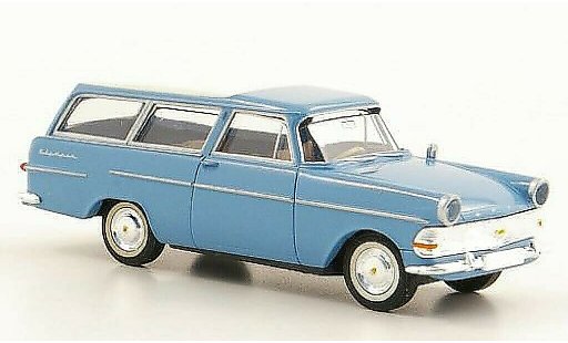Opel Rekord P2 1/87 Brekina PII Caravan blau/weiss modellautos