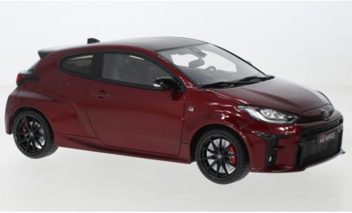 Modellautos Toyota Yaris 1/18 Ottomobile GR metallise rouge foncé 2021 Toyota Yaris 1/18 Ottomobile GR metallise rouge foncé 2021 modellautos