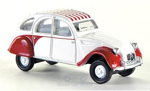 Citroen 2CV 1/76 Oxford Dolly weiss/rot RHD modellautos