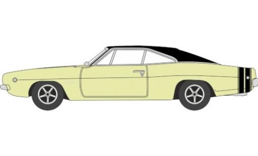 Dodge Charger 1/87 Oxford gelb/schwarz 1968 modellautos