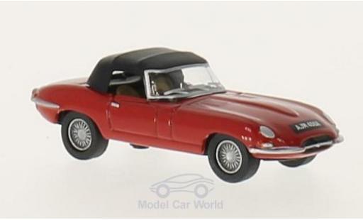 Modellautos Jaguar E-Type 1/76 Oxford DHC rot/schwarz RHD Jaguar E-Type 1/76 Oxford DHC rot/schwarz RHD modellautos
