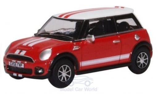Mini Cooper 1/76 Oxford rot/weiss modellautos