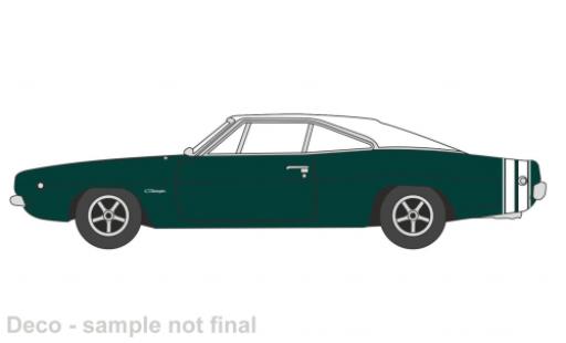 Modellautos Dodge Charger 1/87 Oxford vert foncé/blanche 1968 Dodge Charger 1/87 Oxford vert foncé/blanche 1968 modellautos