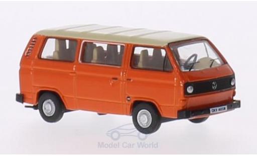 Volkswagen T2 B 1/76 Oxford 5 Bus orange/beige modellautos