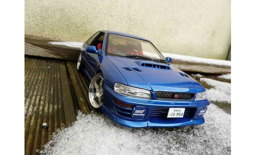 Subaru Impreza Type R 1/18 Autoart gt turbo sti blau modellautos
