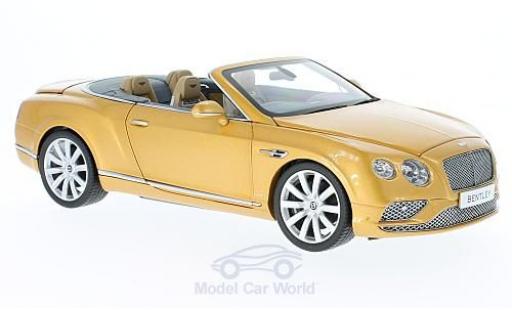 Modellautos Bentley Continental T 1/18 Paragon GT Cabrio gold RHD 2016 Bentley Continental T 1/18 Paragon GT Cabrio gold RHD 2016 modellautos