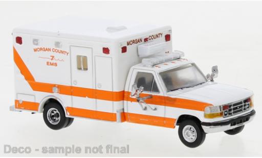 Modellautos Ford F-350 1/87 PCX87 Horton Ambulance blanche/orange Morgan County 1997 Ford F-350 1/87 PCX87 Horton Ambulance blanche/orange Morgan County 1997 modellautos