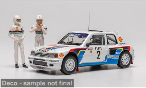 Peugeot 205 1/43 IXO Turbo 16 Rally Monte Carlo 1985 #2 A.Vatanen/T.Harryman 1:43 modellautos