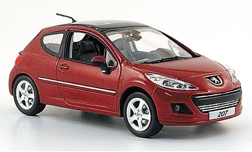 Peugeot 207 Base 1/43 Norev Mi-Vie Limousine rot 2009 modellautos
