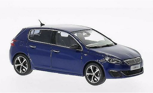 Peugeot 308 GT 1/43 Norev sport blau 2014 modellautos