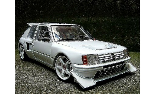Peugeot 205 Turbo 16 1/18 Solido preparee pour la course T16 modellautos