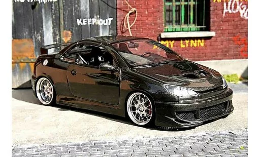 Peugeot 206 CC 1/18 Solido carbon covered modellautos