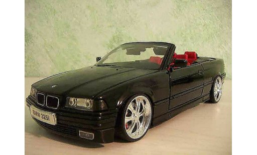 Bmw 325 Cabriolet 1/18 Maisto E36 schwarz jantes 18 pouces modellautos