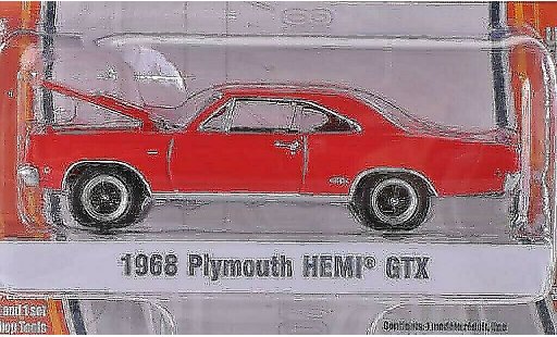 Plymouth GTX 1968 1/64 Greenlight HEMI rot modellautos