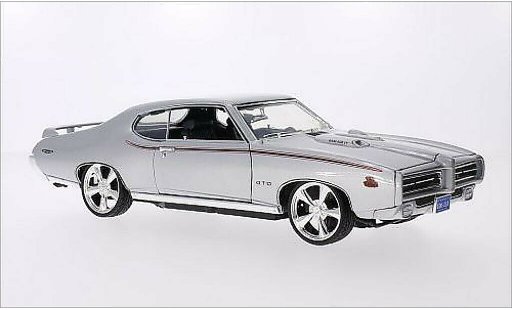 Pontiac GTO The Judge 1/18 Motormax Tuning mettalic grau/Dekor 1969 modellautos