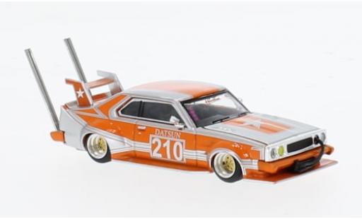 Modellautos Nissan Skyline 1/64 Pop Race (C210) Bosozoku Style orange/silber 1:64 Nissan Skyline 1/64 Pop Race (C210) Bosozoku Style orange/silber 1:64 modellautos