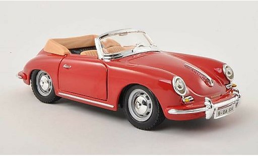 Porsche 356 B B 1/24 Burago Cabrio rot 1961 modellautos