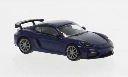 Modellautos Porsche Cayman GT4 1/87 Minichamps 718 blau 1:87 Porsche Cayman GT4 1/87 Minichamps 718 blau 1:87 modellautos