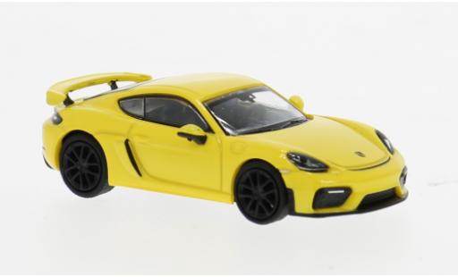 Modellautos Porsche Cayman GT4 1/87 Minichamps 718 gelb 1:87 Porsche Cayman GT4 1/87 Minichamps 718 gelb 1:87 modellautos