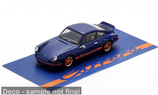 Porsche 911 1/64 Spark 2.7 RS blau/orange 1973 1:64 modellautos