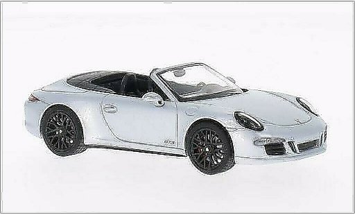 Porsche 911 GTS 1/43 Schuco Carrera 4 Cabrio grau 2014 modellautos