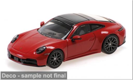 Porsche 992 1/64 Minichamps 911 (.2) Carrera rot/schwarz 2025 1:64 modellautos