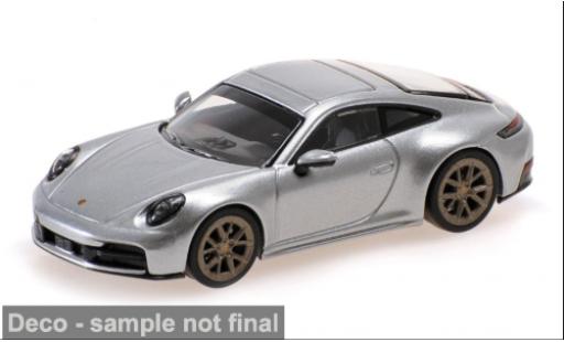 Porsche 992 1/64 Minichamps 911 (.2) Carrera silber 2025 1:64 modellautos