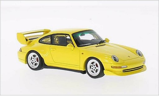Porsche 911 Base 1/43 Spark Club Sport gelb 1995 modellautos