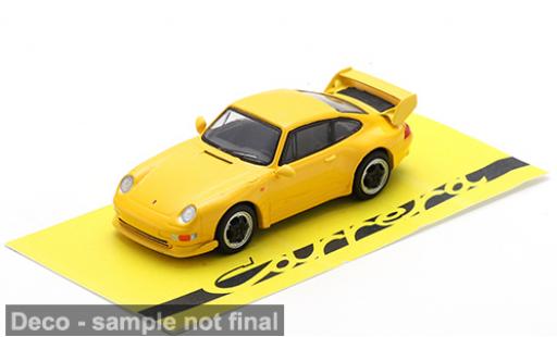 Porsche 993 1/64 Spark 911  RS Clubsport gelb/schwarz 1995 1:64 modellautos