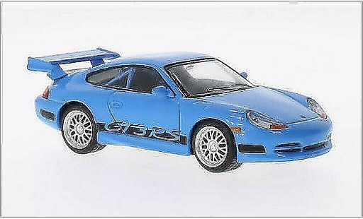 Porsche 911 GT3 1/43 Greenlight Carrera blau/Dekor 2001 modellautos