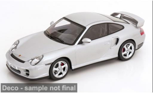 Modellautos Porsche 996 GT2 911  silber 2001 1/18 KK Scale