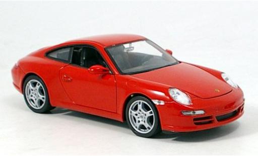 Modellautos Porsche 997 1/24 Welly 911  Car rot 1:24 Porsche 997 1/24 Welly 911  Car rot 1:24 modellautos