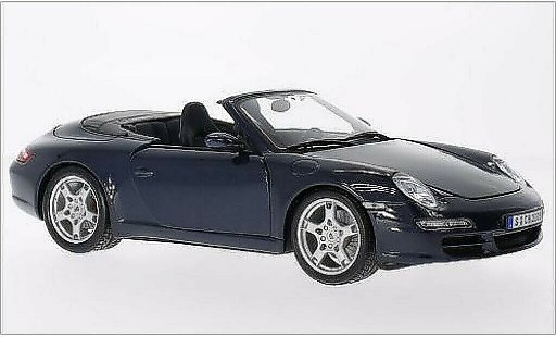 Porsche 911 S 1/18 Maisto Carrera Cabrio mettalic blau modellautos