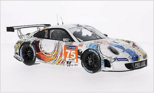 Porsche 911 GT3 1/18 Spark R No.75 Prospeed Competition 24h Le Mans 2014 modellautos