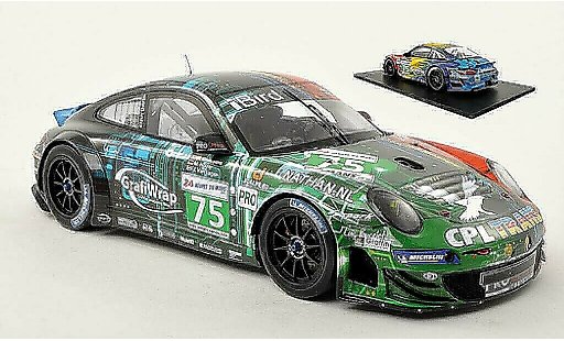 Porsche 911 GT3 1/18 Spark R No.75 ProSpeed 24h Le Mans 2011 /J.van modellautos