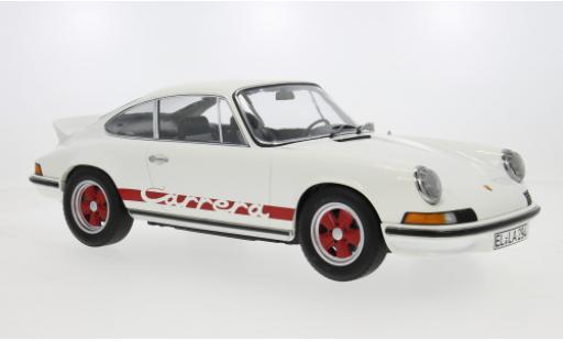 Porsche 911 1/12 Norev Carrera RS 2.7 weiss/rot 1973 1:12 modellautos