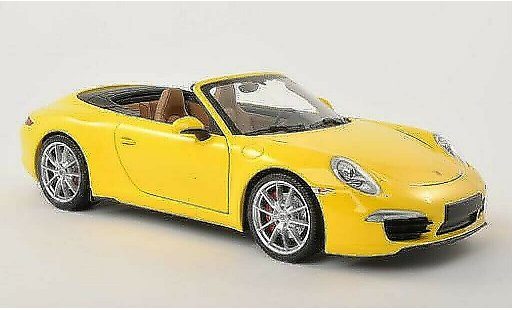 Porsche 911 S 1/18 Minichamps Carrera Cabrio gelb 2011 modellautos