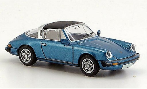 Porsche 911 Targa 1/87 Brekina G-Modell blau abnehmbares Dach modellautos
