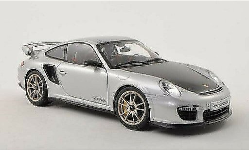 Porsche 911 GT2 1/18 Autoart grau/carbon 2010 modellautos