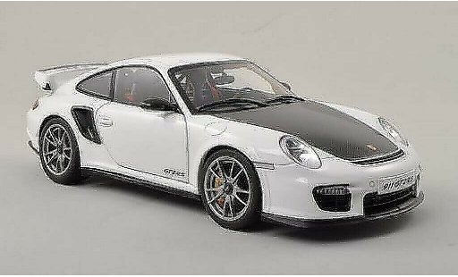 Porsche 911 GT2 1/18 Autoart weiss/carbon 2010 modellautos