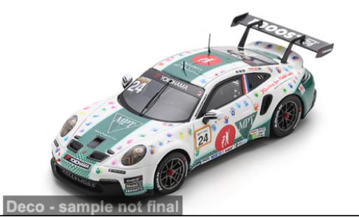 Porsche 911 1/43 Spark GT3 Deluxe Carrera Cup North America 2024 #24 L.Hartog 1:43 modellautos