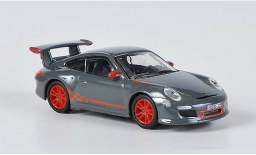 Porsche 911 GT3 1/87 Schuco grau/orange modellautos